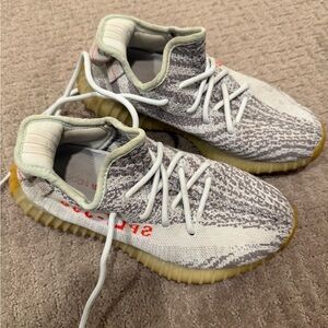 Yeezy350 Women's Gray and White Sneakers